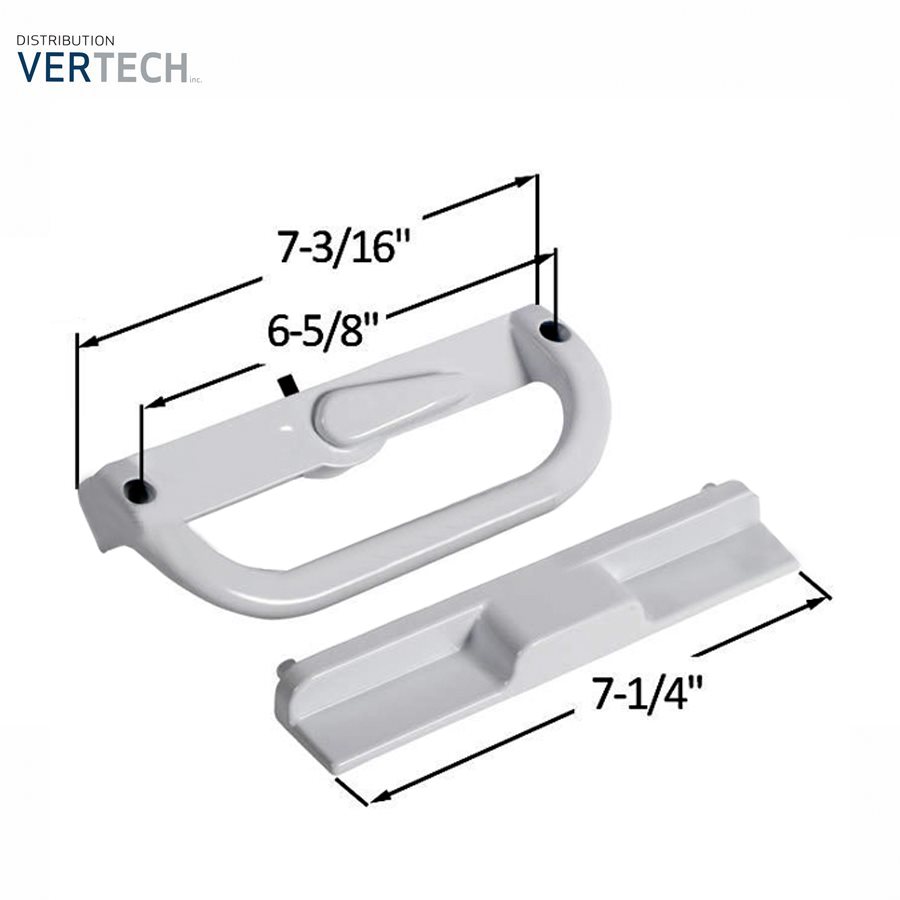 COUVERT DE RAIL PORTE PATIO (6') - EXM-048-6 - Pièces de fenêtres et portes  - PE Fraser